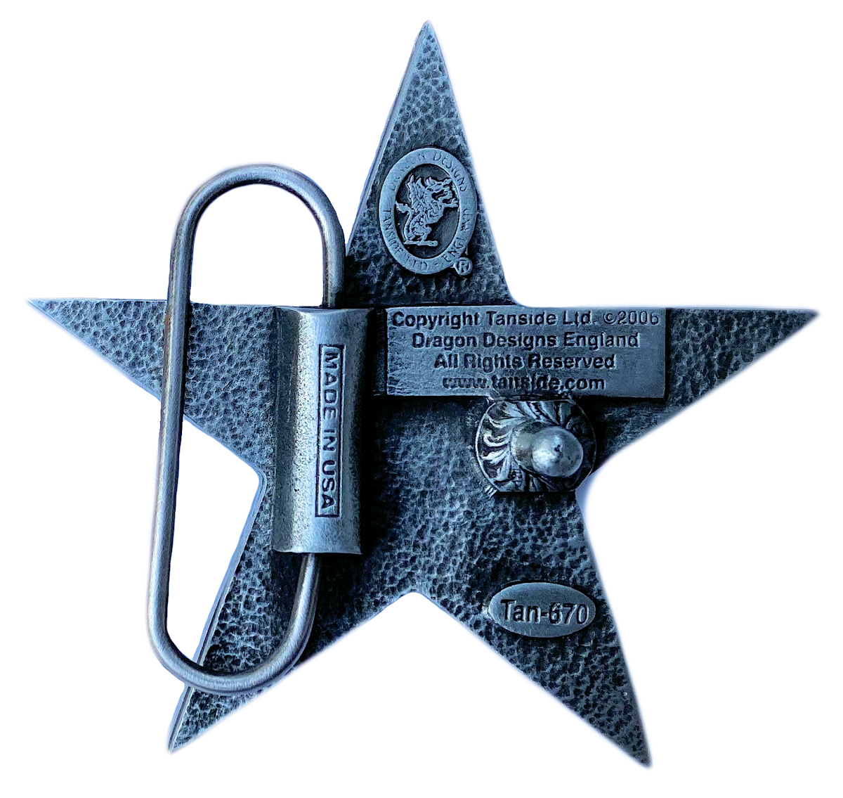 Pentagram Star Belt Buckle